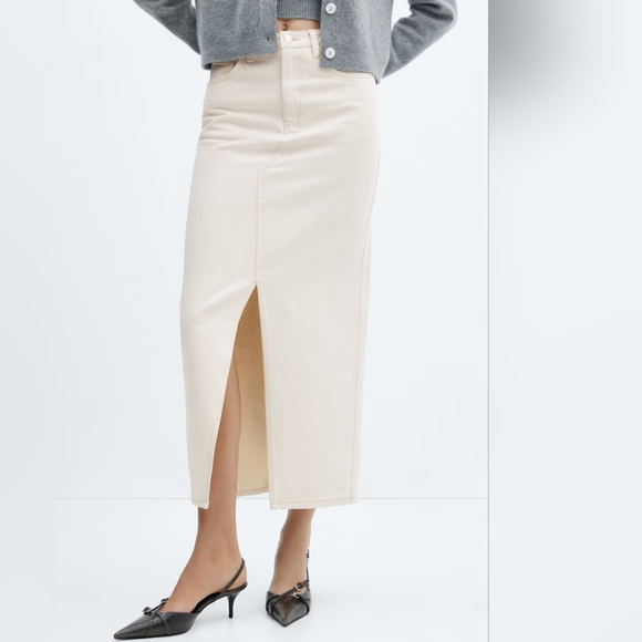 MANGO DENIM SKIRT - Picture 4 of 6